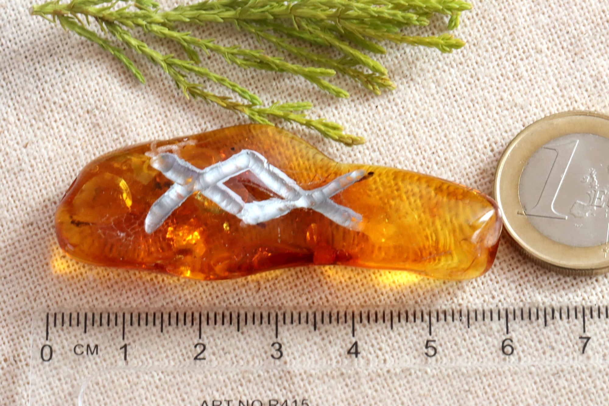 Viking Amber Rune Symbol of Fertility