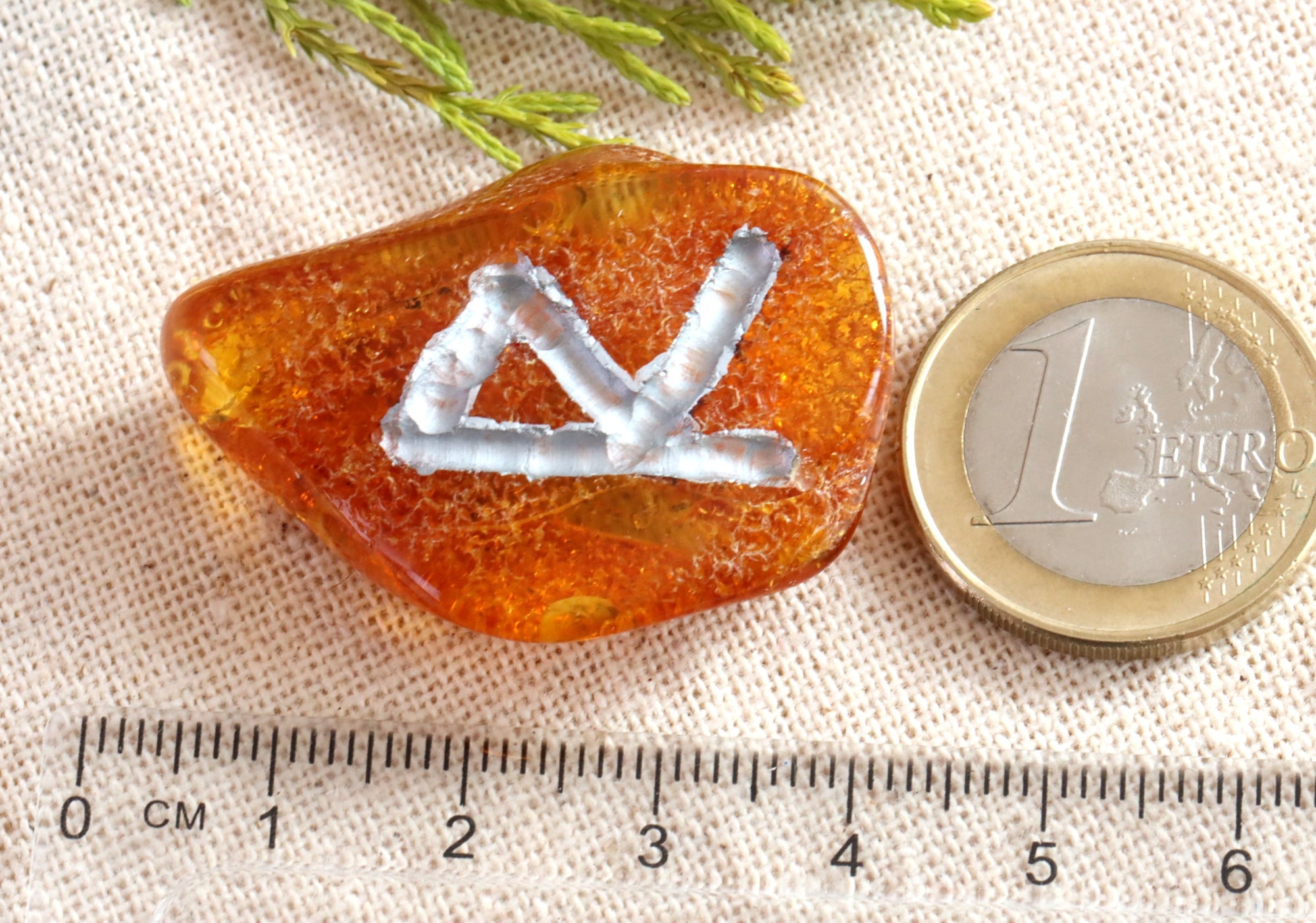 Viking Amber Rune Symbol for Journey