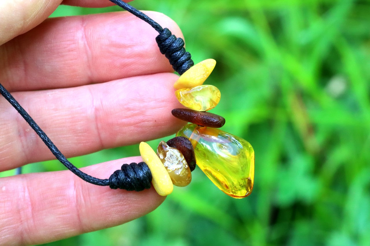 Natural Hand made Amber Pendant