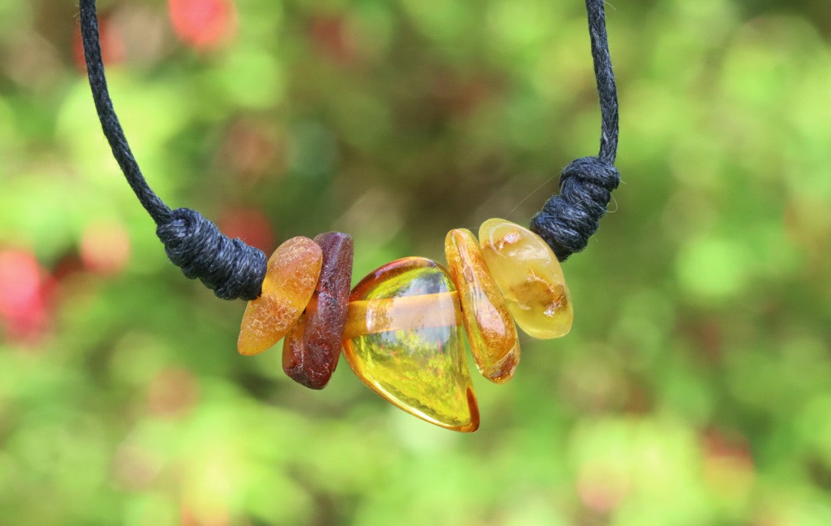 Pendant Charm - Natural  Baltic Amber Amulet
