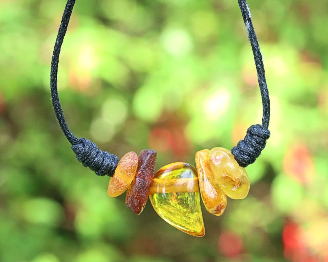 Pendant Charm - Natural  Baltic Amber Amulet