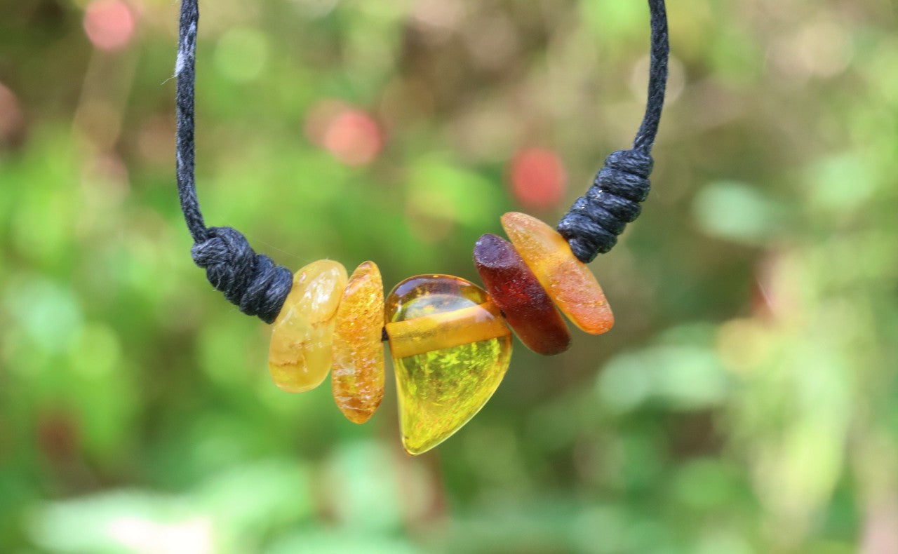 Pendant Charm - Natural  Baltic Amber Amulet