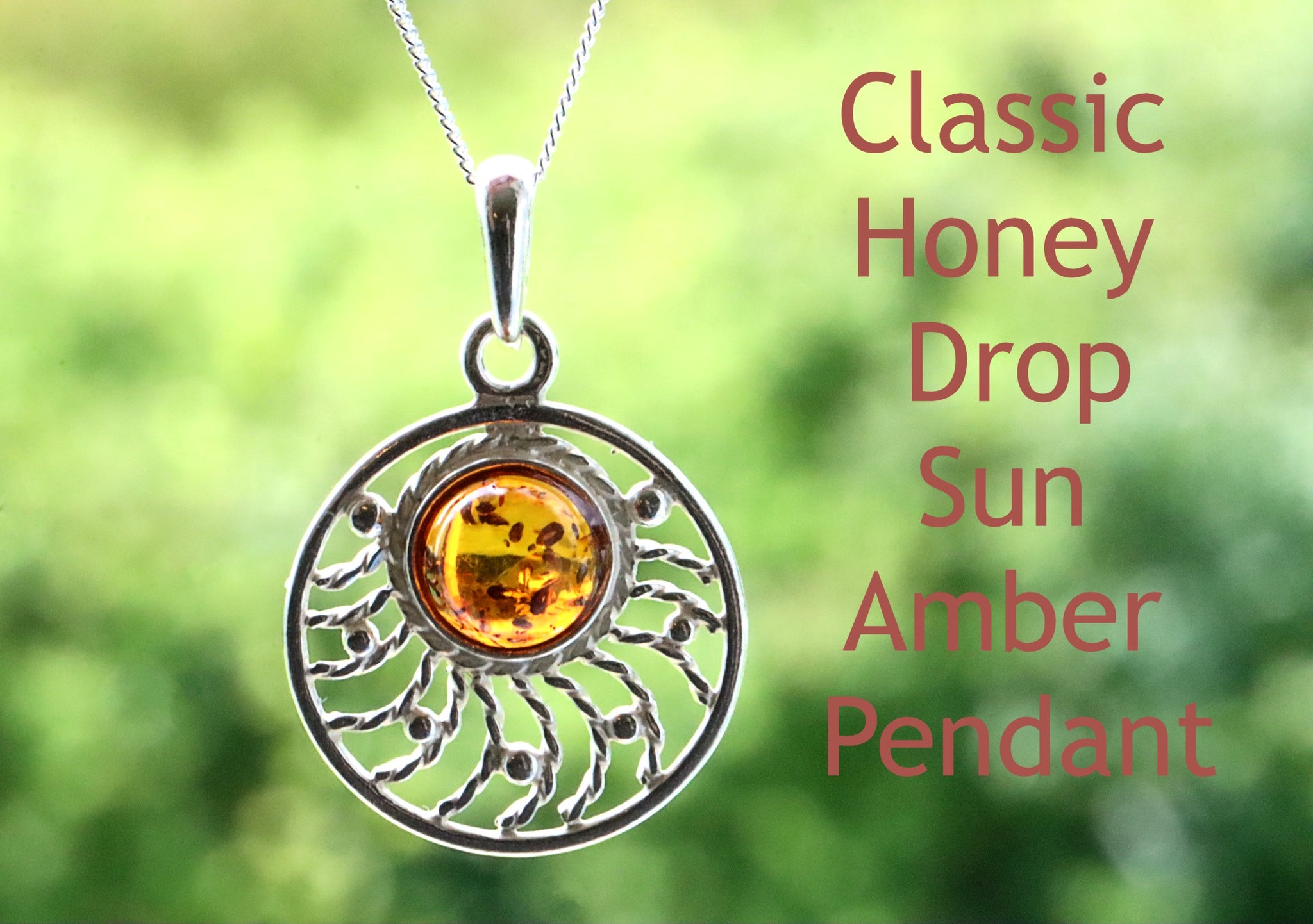 Classic Honey Drop Sun Pendant