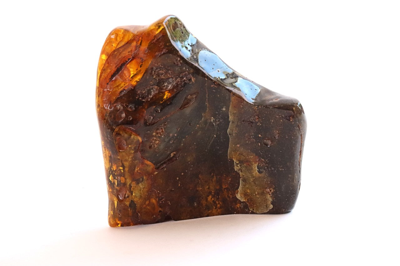 Large 329g Baltic Amber Gem with Insects