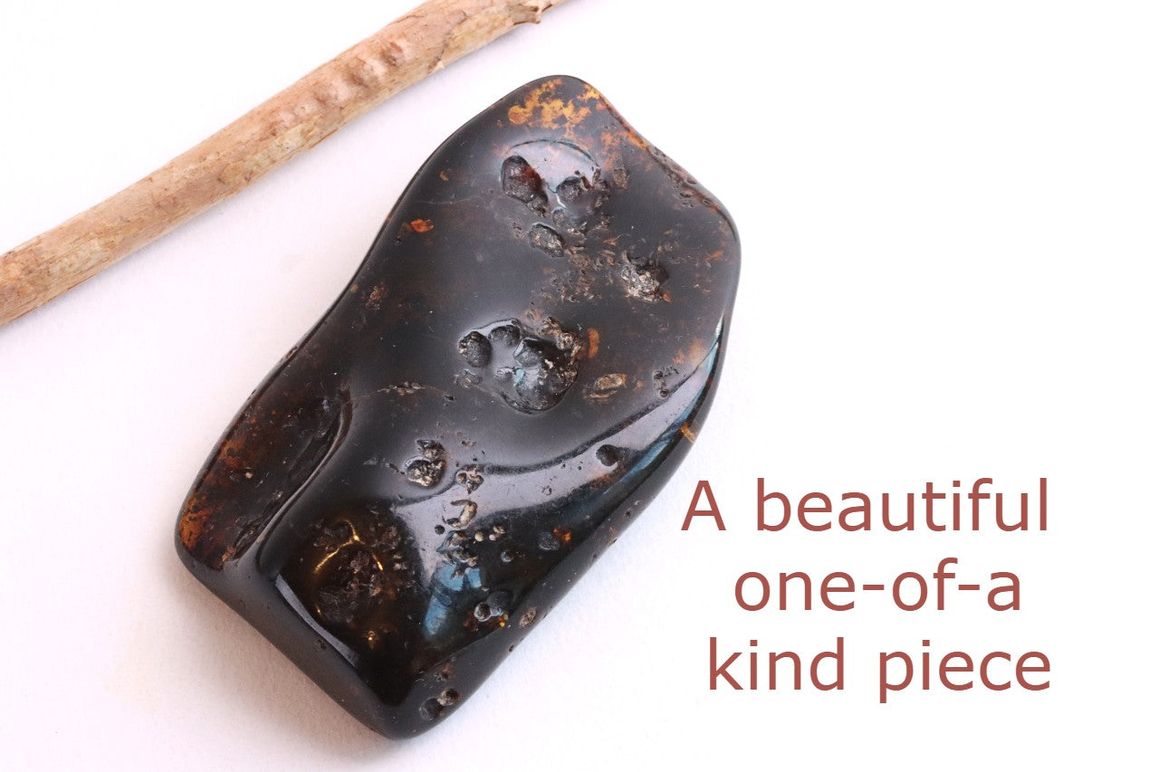 Natural Baltic Amber Meditation Stone