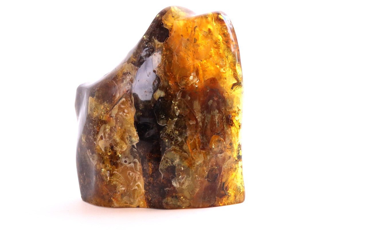 Large 329g Baltic Amber Gem with Insects