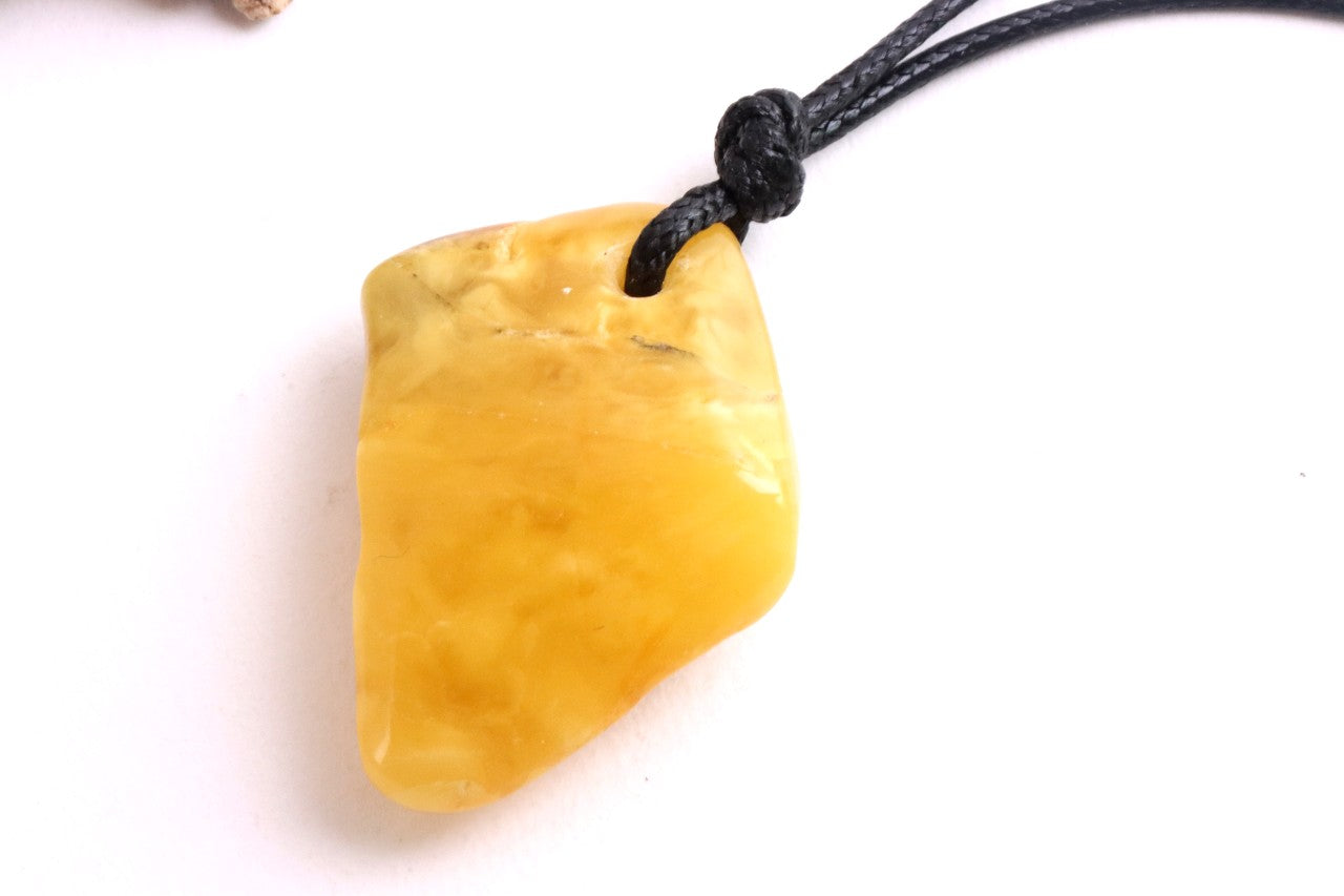 Genuine Untreated Baltic Amber Amulet Pendant