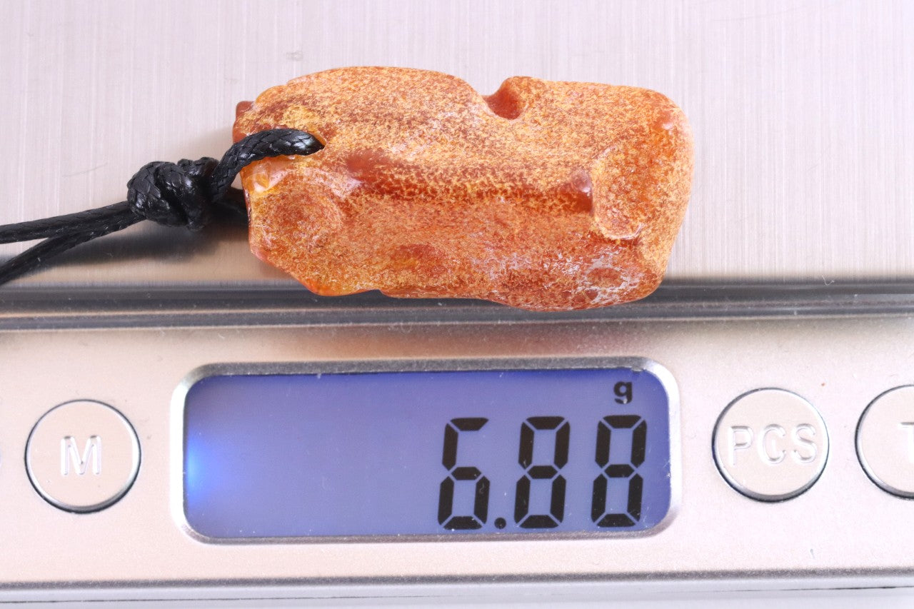 Genuine Untreated Baltic Amber Amulet Pendant