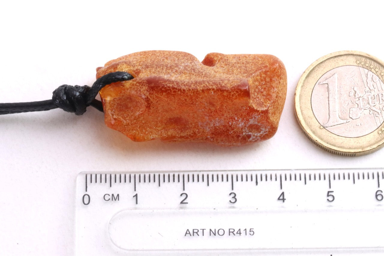 Genuine Untreated Baltic Amber Amulet Pendant