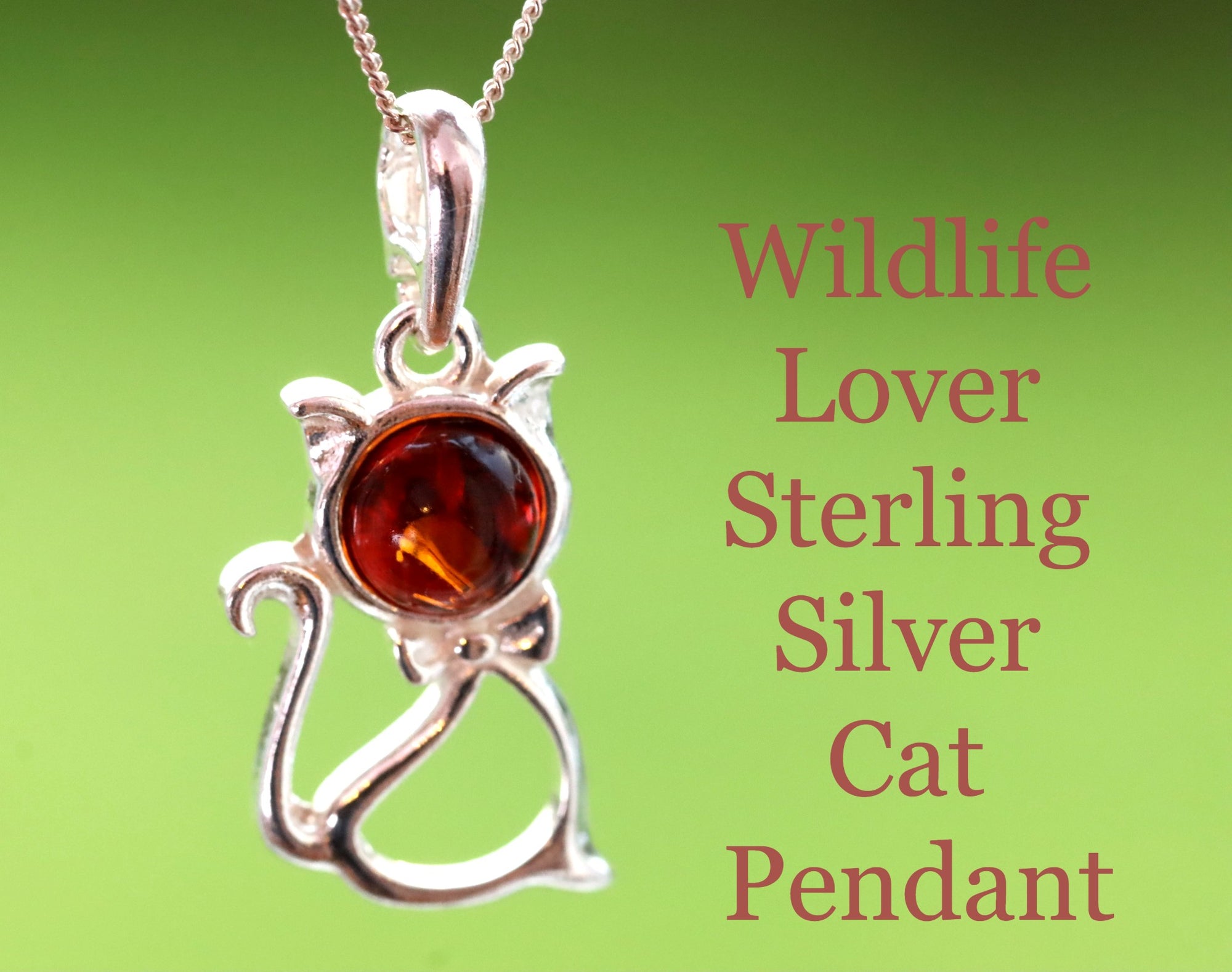 Silver Cat Pendant