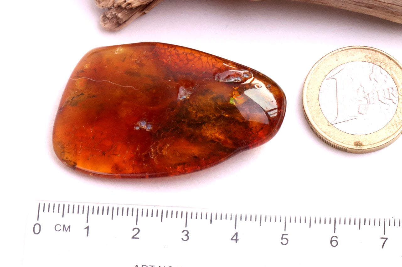 Amber Worry Stone – Stress Relief & Healing Energy