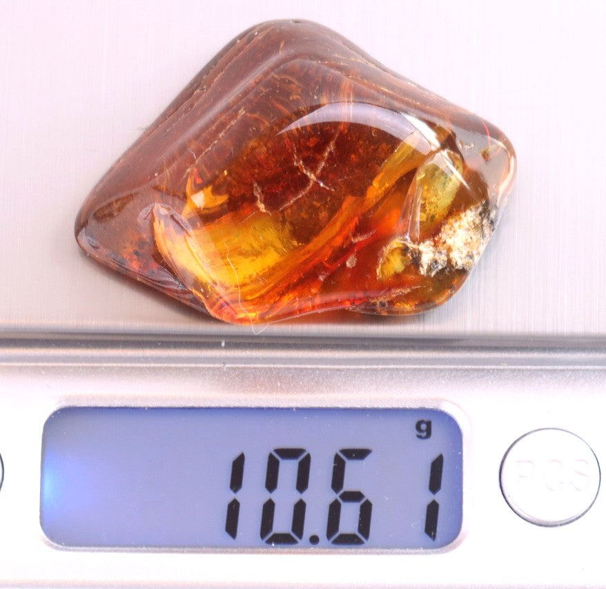 Baltic Amber Worry  Stress Relief Palm Stone for Meditation