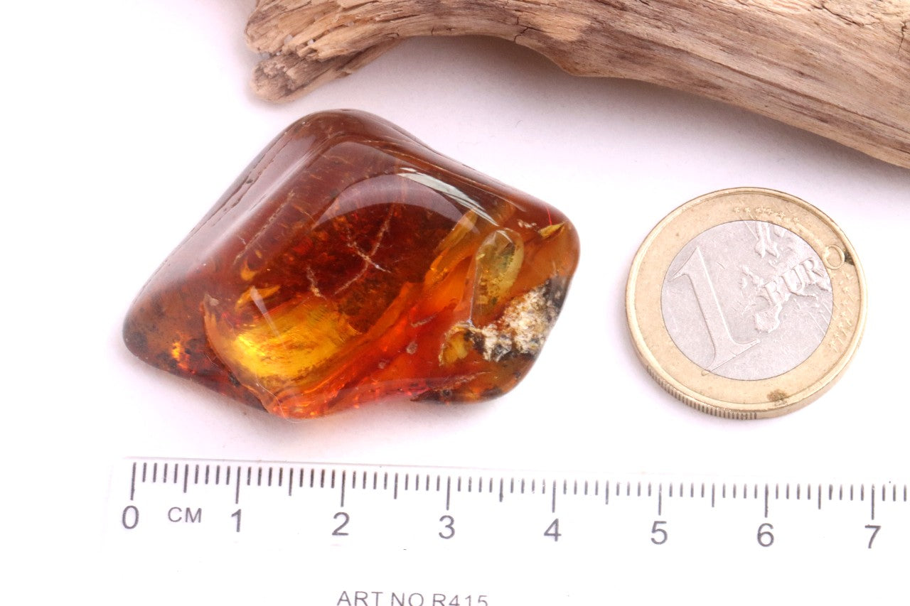 Baltic Amber Worry  Stress Relief Palm Stone for Meditation