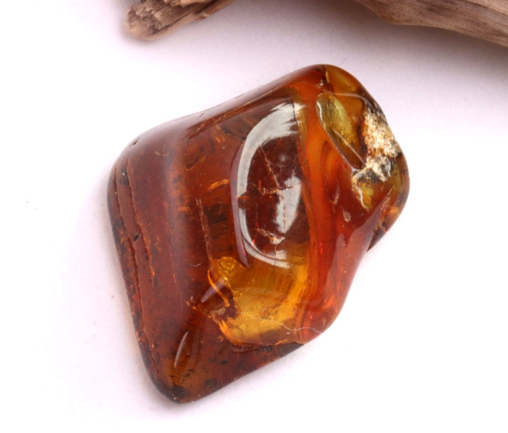 Baltic Amber Worry  Stress Relief Palm Stone for Meditation
