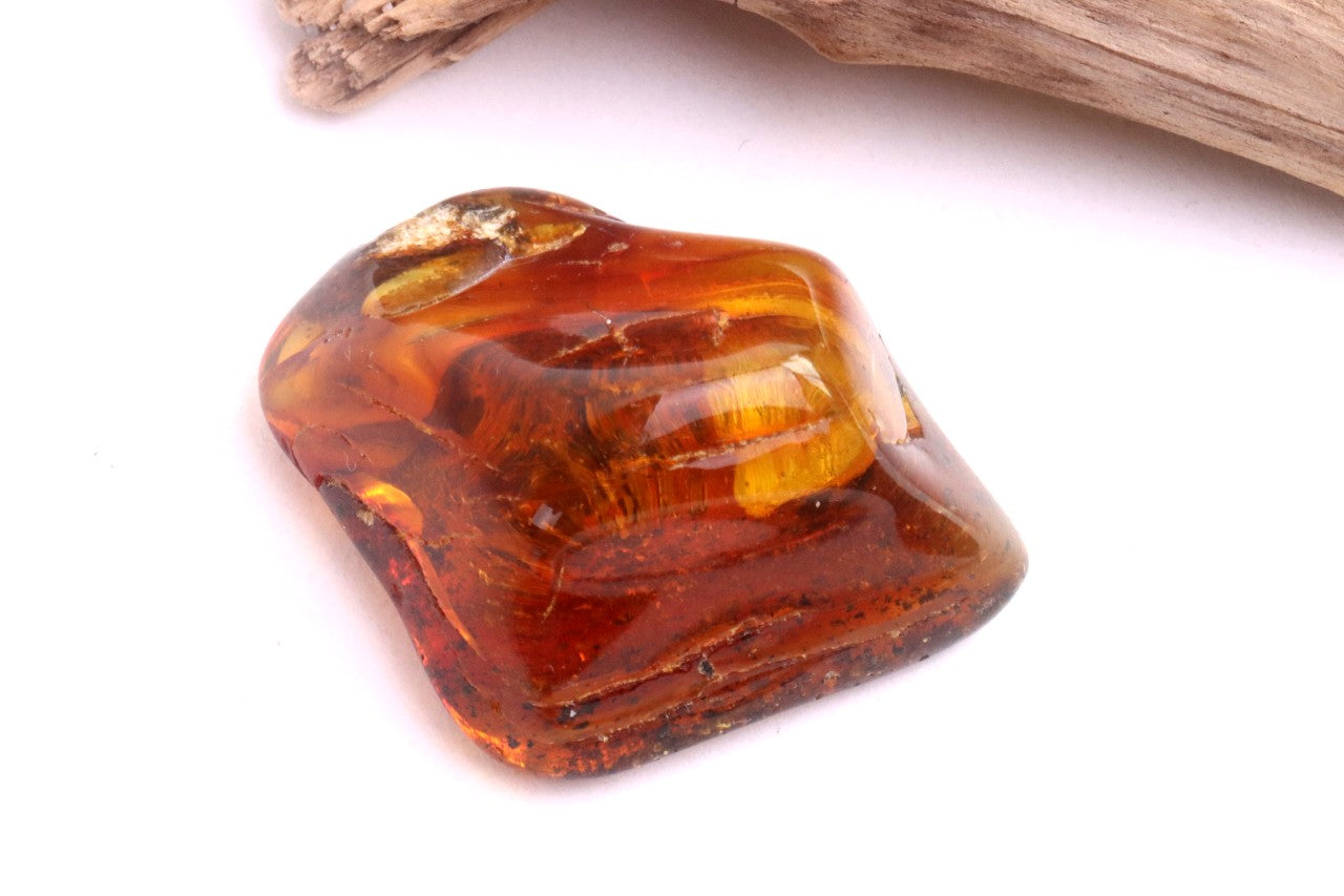 Baltic Amber Worry  Stress Relief Palm Stone for Meditation