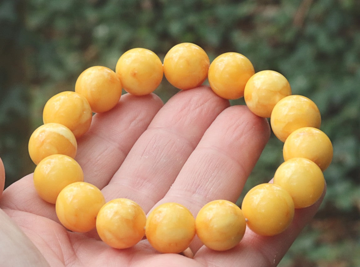 Baltic Amber Beeswax Bracelet