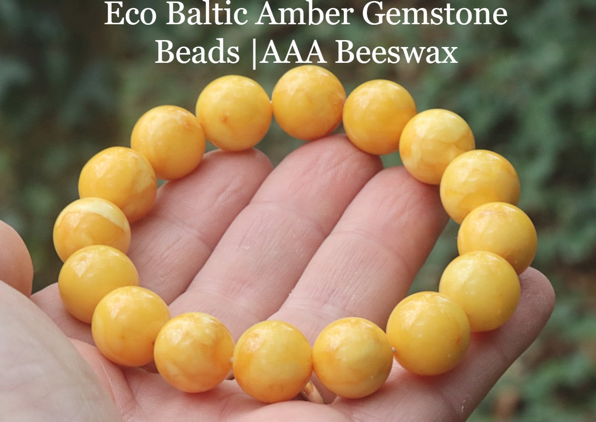 Baltic Amber Beeswax Bracelet