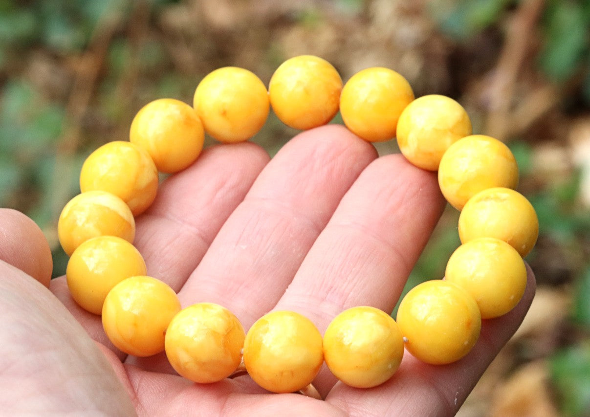 Baltic Amber Beeswax Bracelet