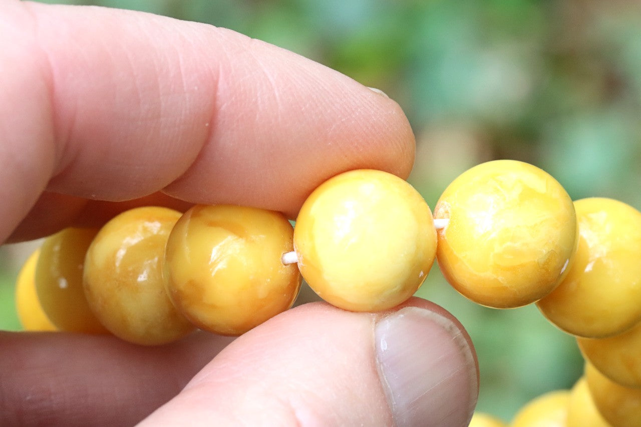 Baltic Amber Beeswax Bracelet