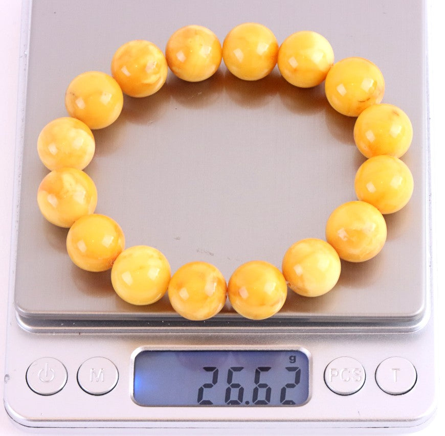 Baltic Amber Beeswax Bracelet