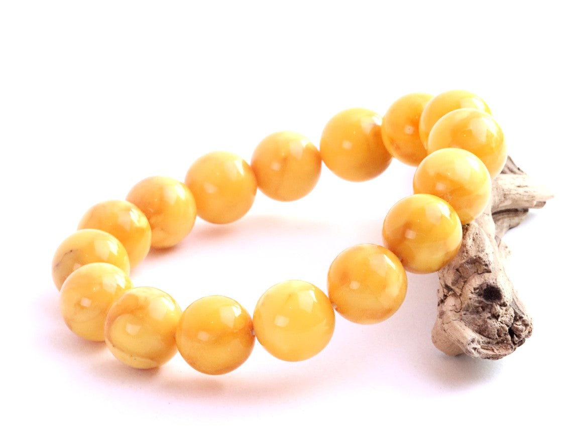 Baltic Amber Beeswax Bracelet