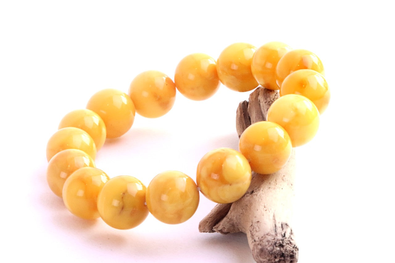 Baltic Amber Beeswax Bracelet