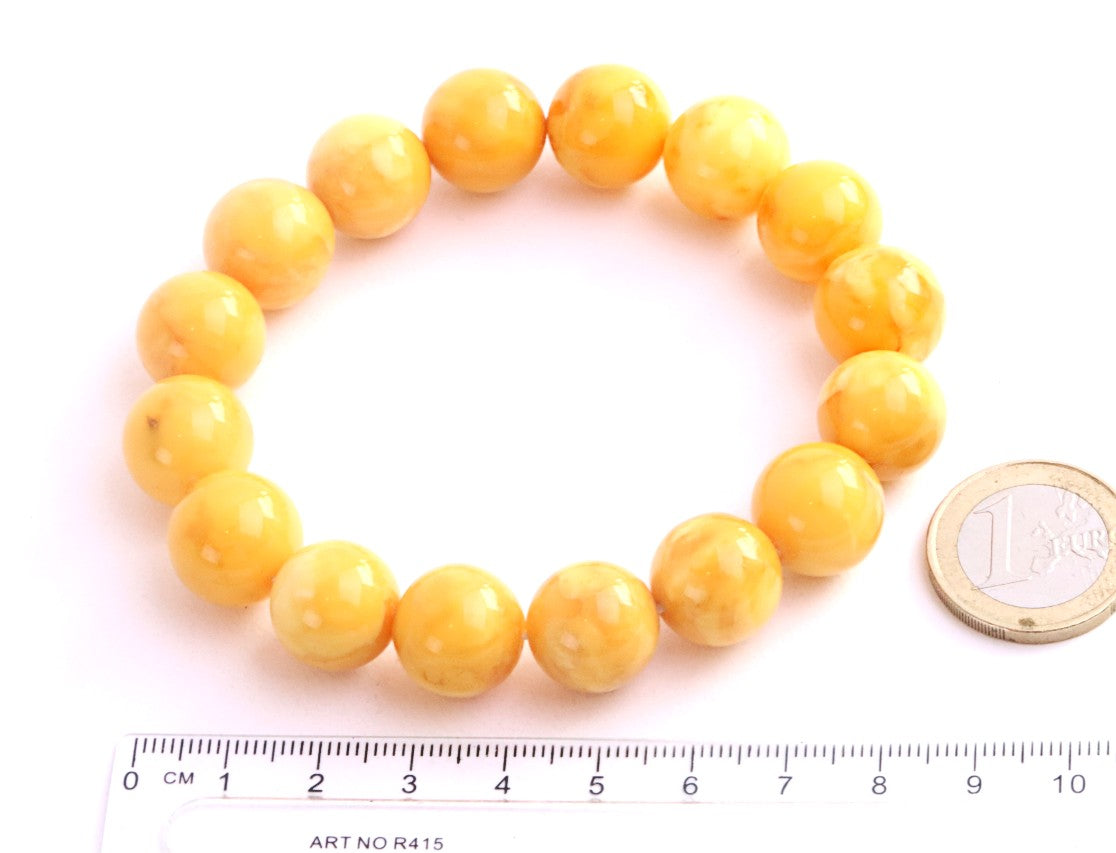 Baltic Amber Beeswax Bracelet