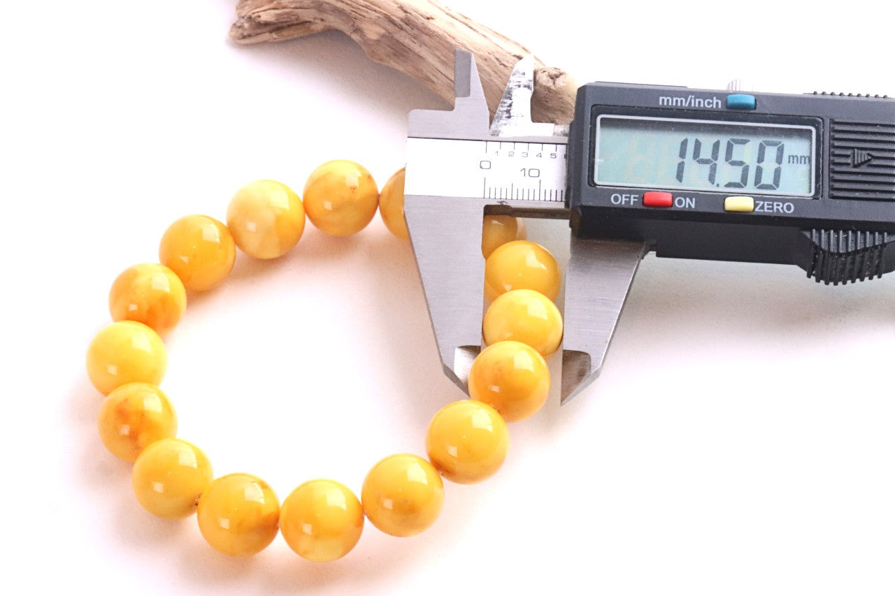 BAAA Grade Beeswax Baltic Amber Bracelet