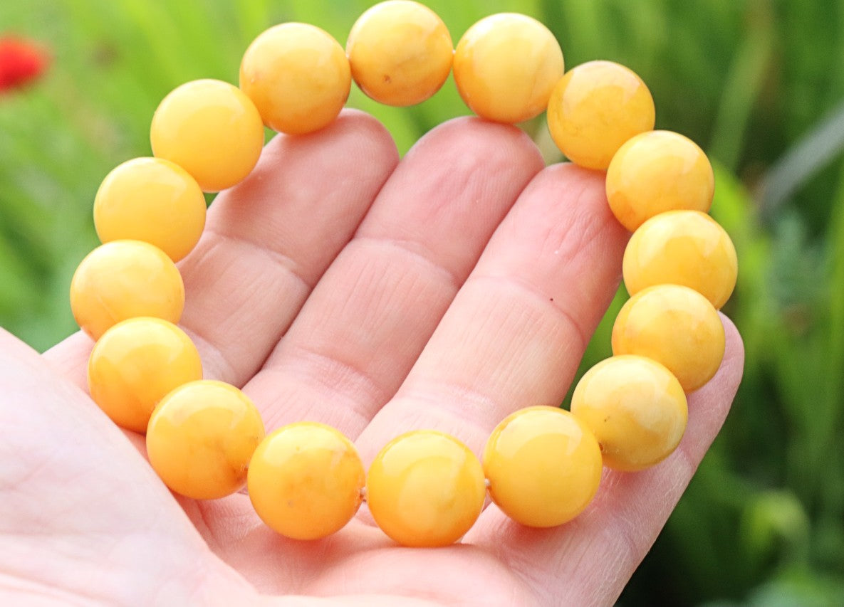 BAAA Grade Beeswax Baltic Amber Bracelet