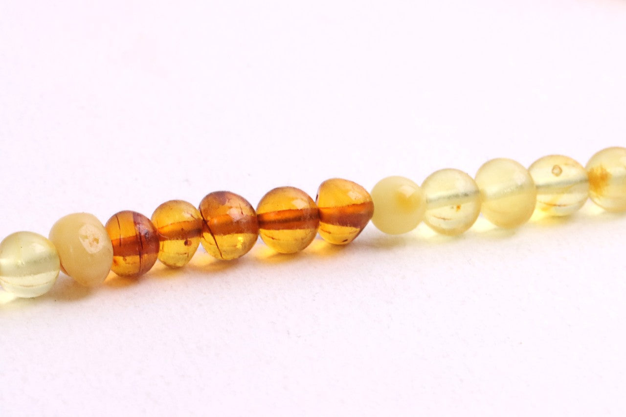 Unisex Baltic Amber Pendant Necklace