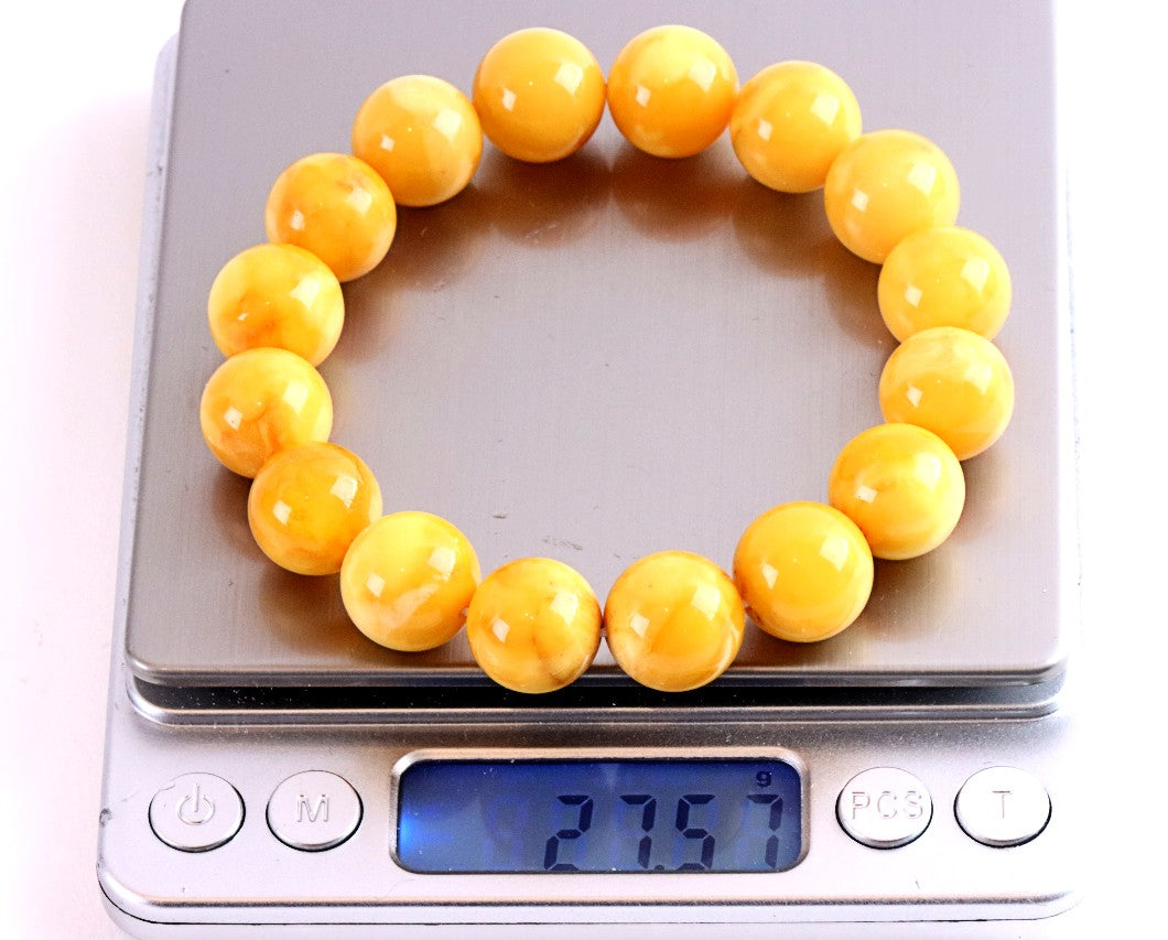 BAAA Grade Beeswax Baltic Amber Bracelet