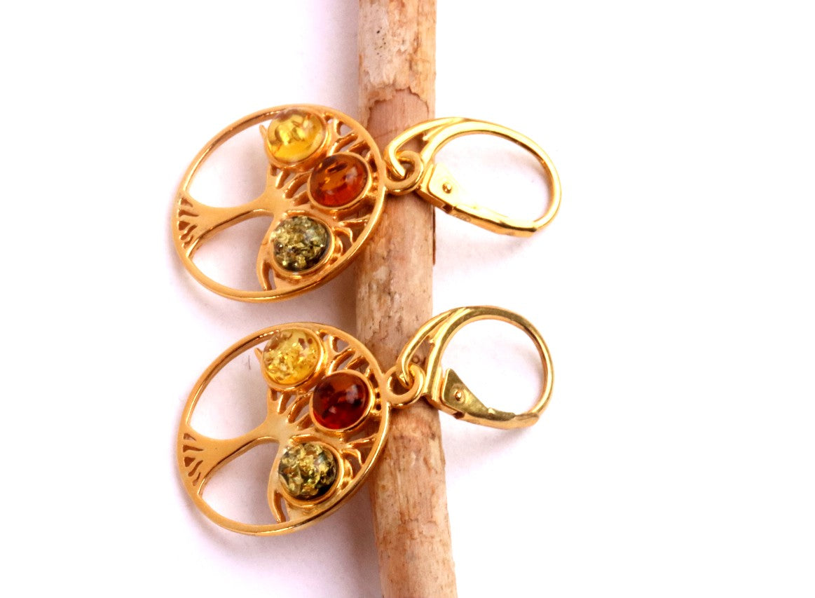 Gold Tree of Life Earrings