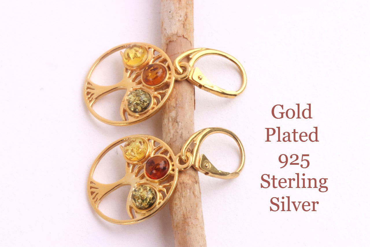 Gold Tree of Life Earrings