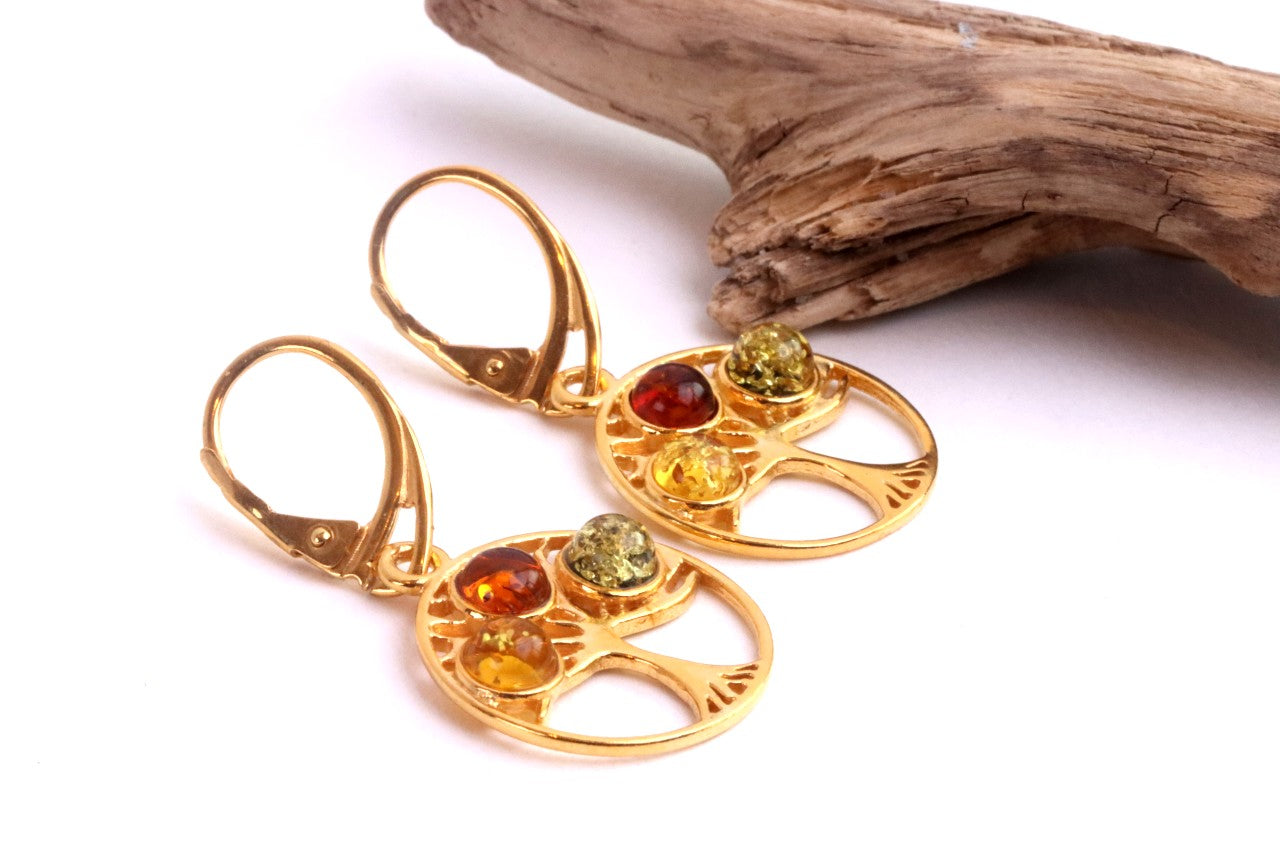 Gold Tree of Life Earrings