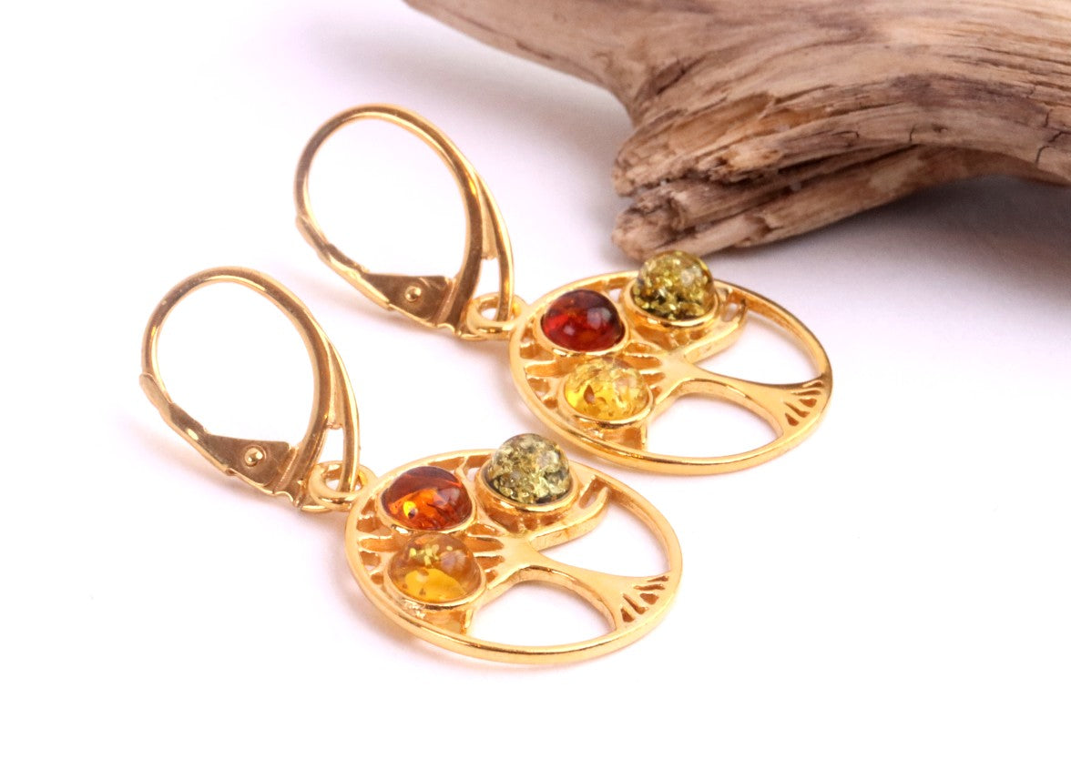 Gold Tree of Life Earrings