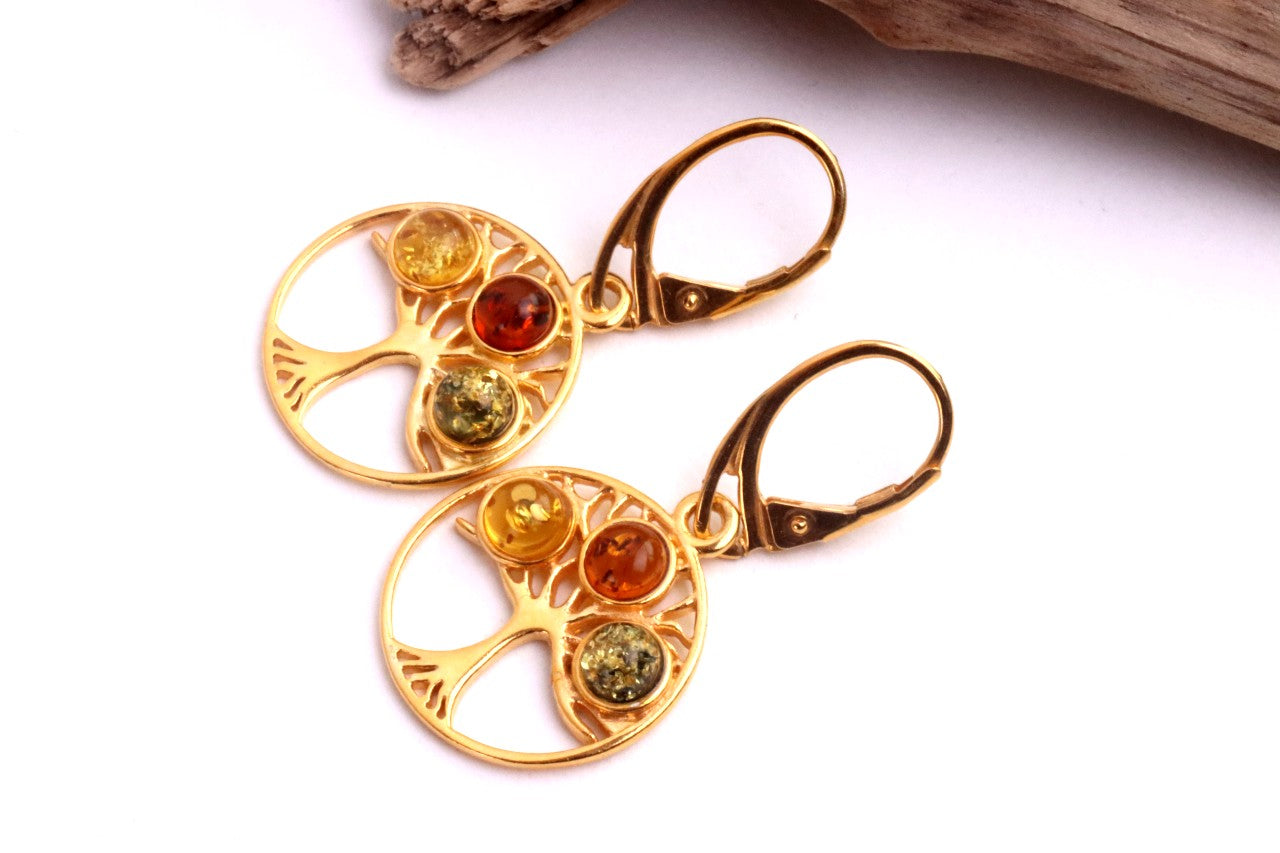 Gold Tree of Life Earrings