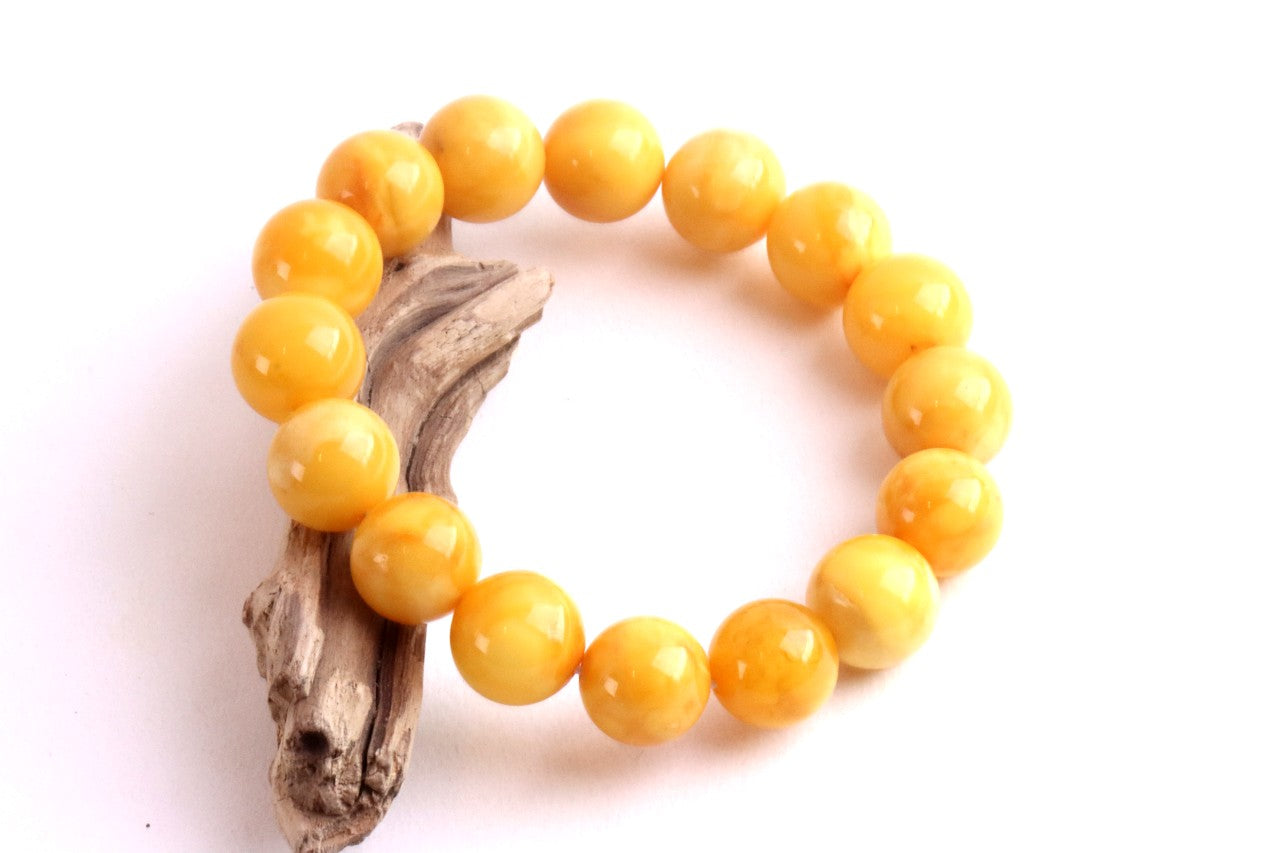 BAAA Grade Beeswax Baltic Amber Bracelet