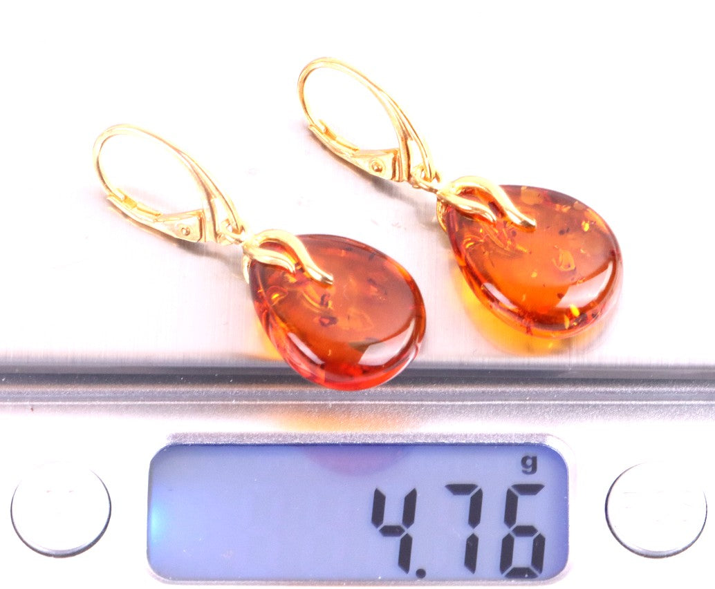 Elegant Gold Teardrop Earrings