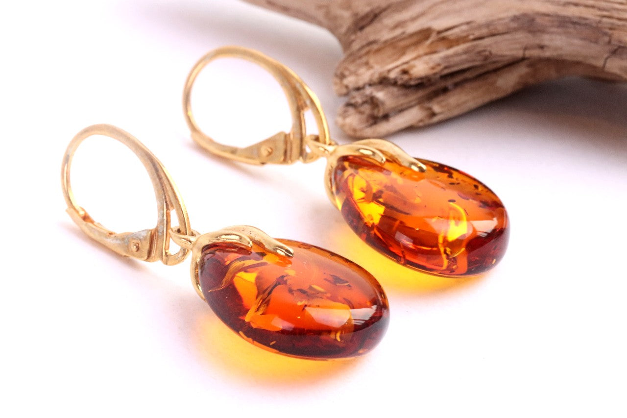 Elegant Gold Teardrop Earrings