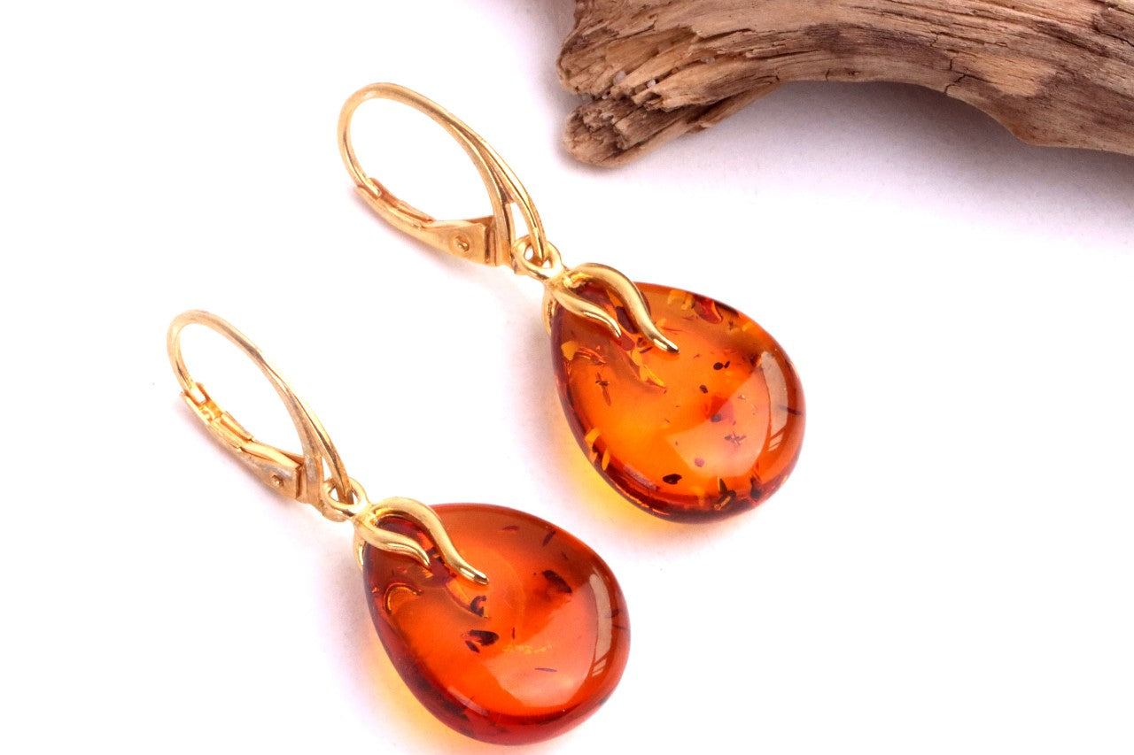 Elegant Gold Teardrop Earrings