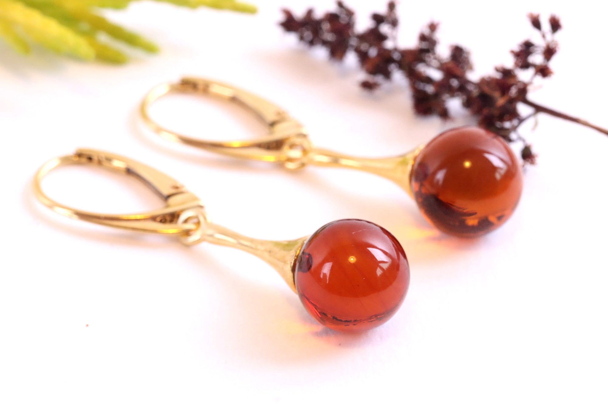 Sphere Drop Earrings