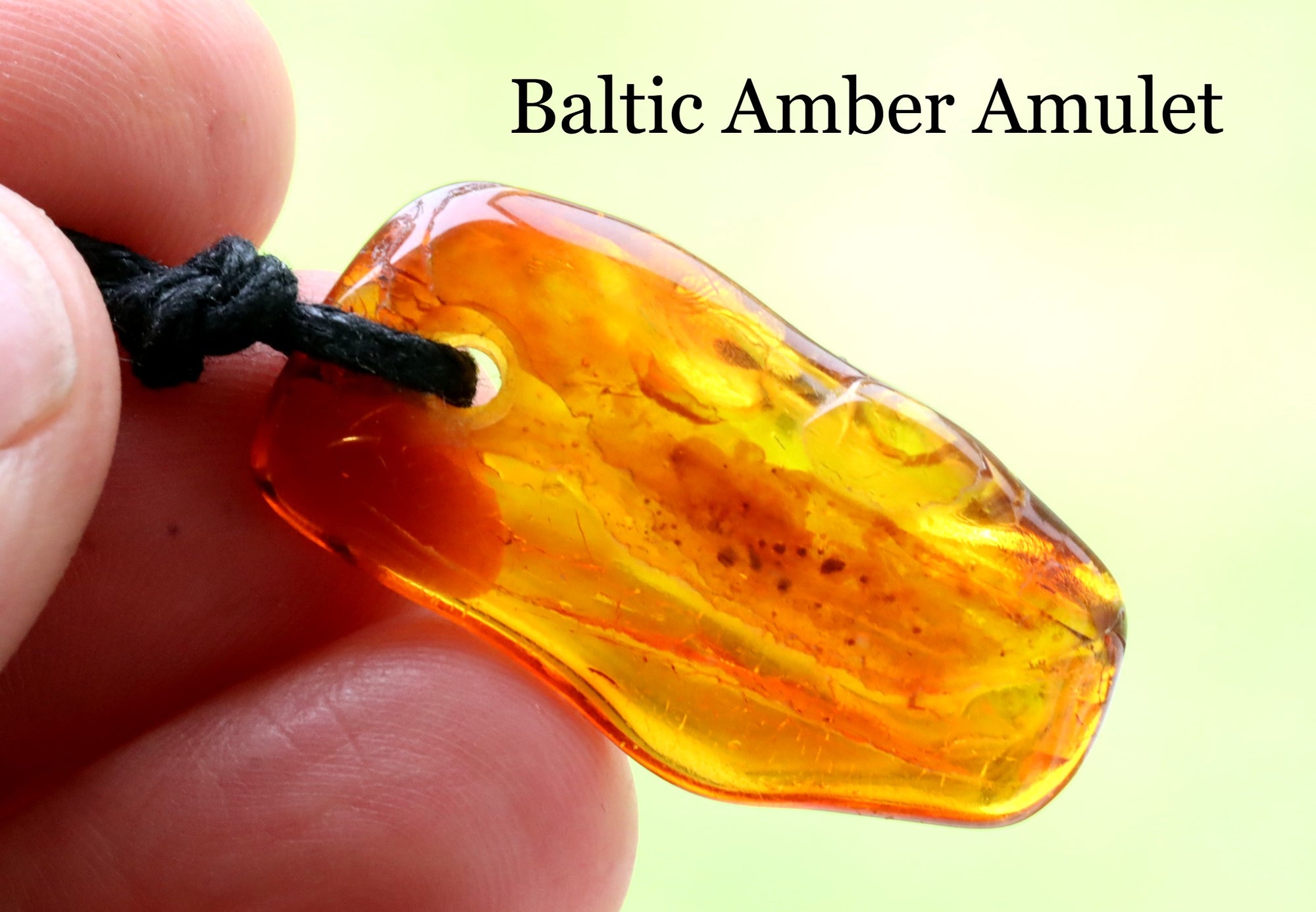 Baltic Amber Amulet Pendant