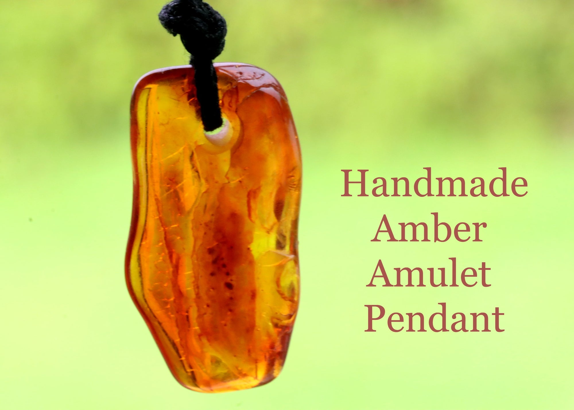 Baltic Amber Amulet Pendant