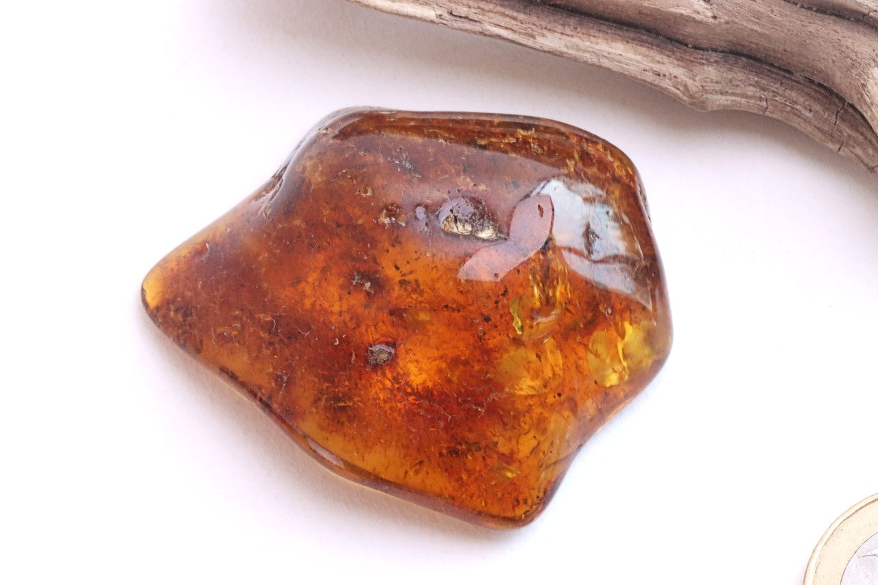 Smooth Baltic Amber Gemstone Presentation Box Included.