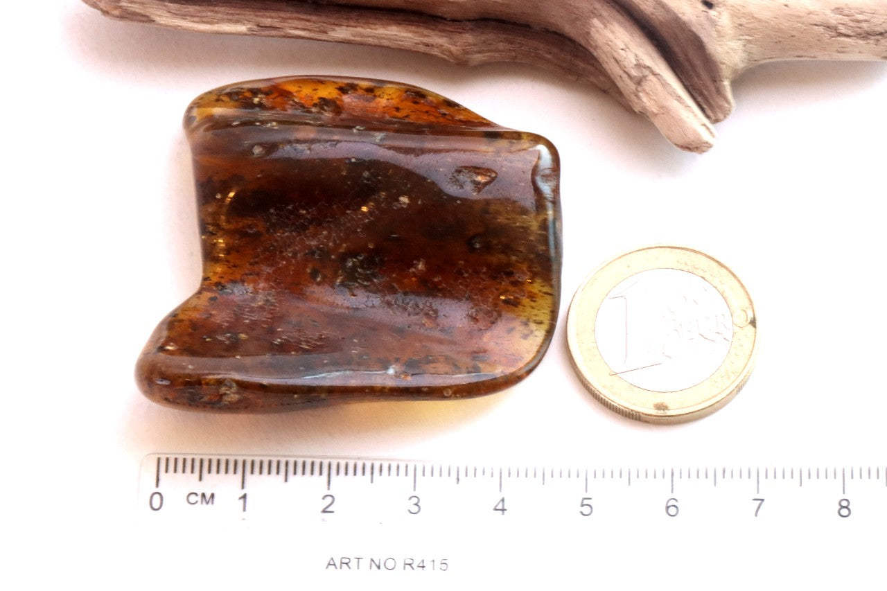 Natural Baltic Amber Gem Presentation Box Included