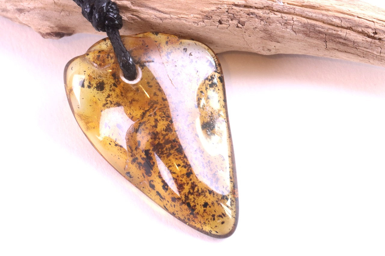 Natural Shape Baltic Amber Amulet