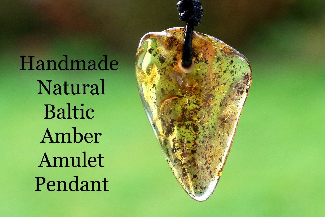 Natural Shape Baltic Amber Amulet