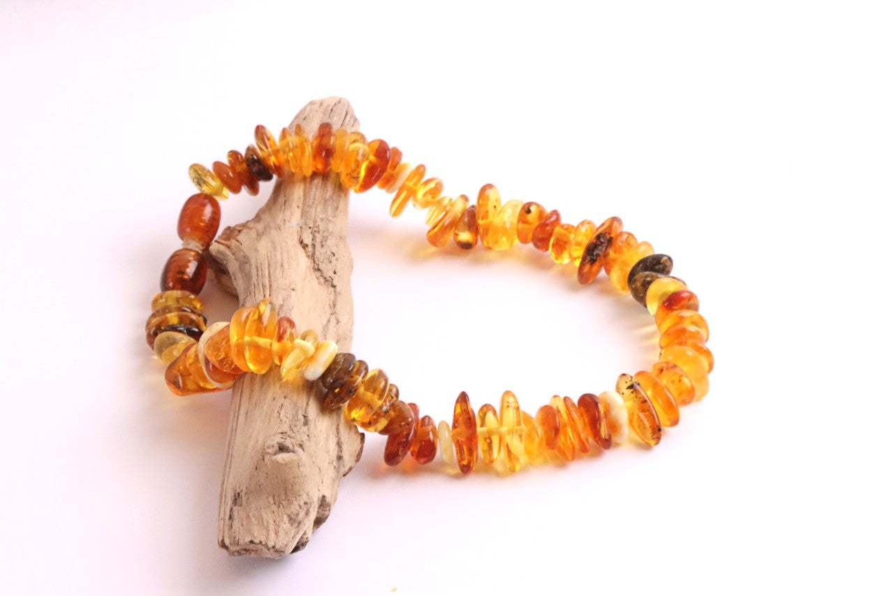 Natural Bead Amber Anklet / Bracelet