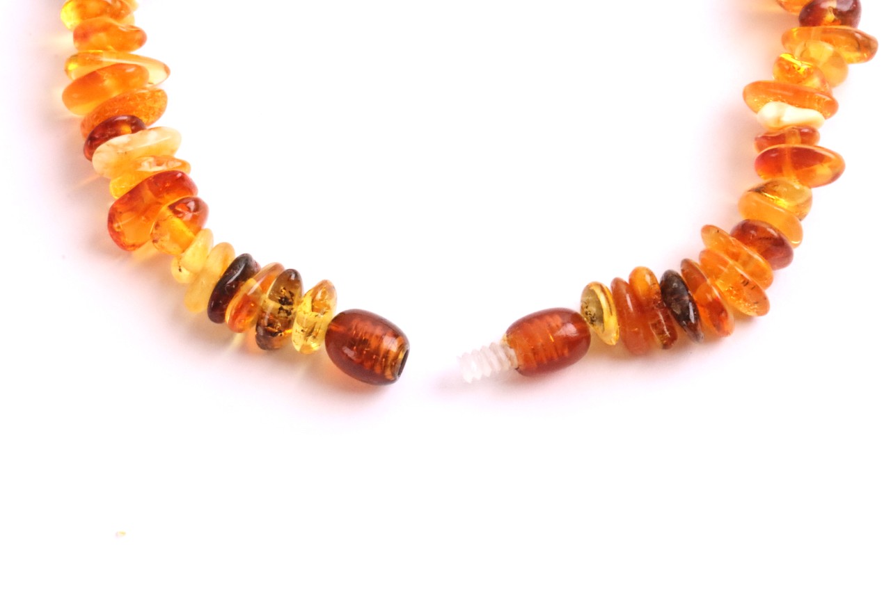 Natural Bead Amber Anklet / Bracelet