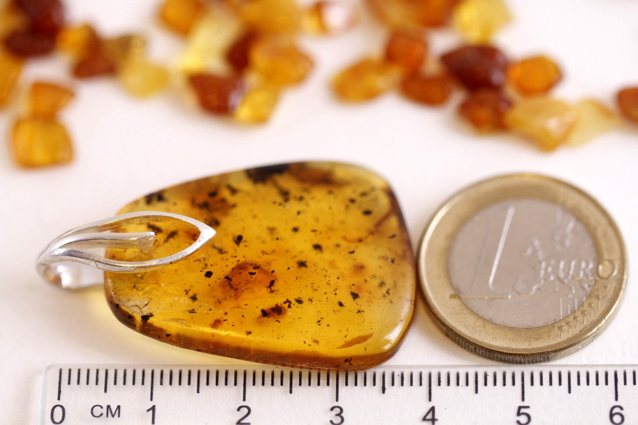 Unique One of a Kind Natural Amber Gemstone Pendant